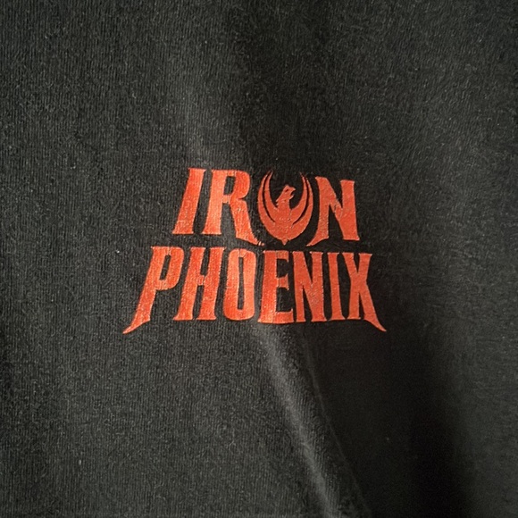 Black Iron Phoenix Short Sleeve Mens Tee, Size XL - Picture 2 of 7